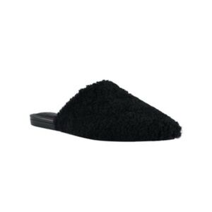 NEW Marc Fisher Sabrina Shearling Flat Mules Size 7.5